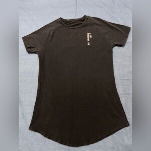 Gymshark Women's Black Short Sleeve Tee with Small White Logo